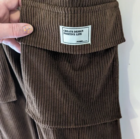 Brown Cargo Style Sweats Size Men's Medium NWOT - Picture 7 of 8